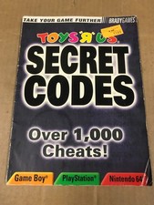 Vintage 1999 Toys 'R' Us Secret Codes - Cheats Book - BradyGames picture