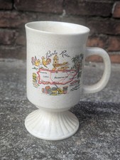 Vintage Ceramic Puerto Rico Footed Souvenir Mug with Handle picture