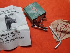 Vintage Singer 221 222 +Sewing Machine Embroidery Attachment 26538 Spanish Inst. picture