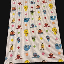 Vintage Sesame Street Shapes Blanket 62