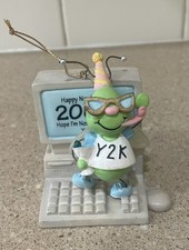 Y2K Computer Bug Christmas Ornament Collectible Year 2000 picture