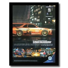 2003 Need for Speed: Underground Framed Print Ad/Poster PS2 Xbox GC Racing Art picture