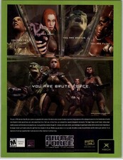 2003 Brute Force Original Xbox Print Ad/Poster Authentic Official Promo Art Rare picture