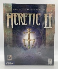 SEALED Heretic II PC Big Box Game Activision Windows 95 98 Action Fantasy Raven picture