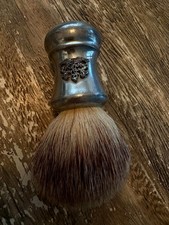 Vintage Ralph Lauren Safari Heavy Metal Pewter Collectible Shaving Brush picture
