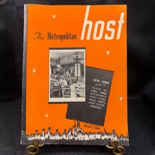 Vintage 1940 The Metropolitan Host NYC Guide Rand McNally Map Rockefeller Center picture