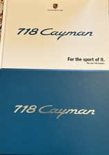 2016 Porsche 718 Cayman Hardcover Book Sales brochure in hard case picture