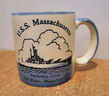 U.S.S. MASSACHUSETTS  Coffee Mug by NANCO  Battleship Cove  Fall River picture