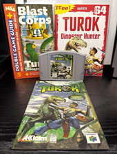 Turok: Dinosaur Hunter for Nintendo 64 w/Manual & 2 Guides 100% Authentic picture