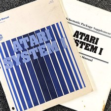 Atari System 1 Arcade Video Game Manual Schematics Parts 1ST PRINTING ORIGINAL picture
