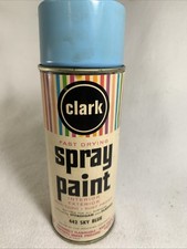 Vintage 1965 Sky Blue 442 13 Oz Aerosol Metal Spray Paint Can picture