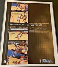 NBA 2K Basketball / SEGA Sports - Vintage Gaming Print Ad / Poster / Wall Art picture
