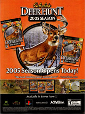 Cabela's Deer Hunt 2005 Season PS2 Xbox Activision Vintage Magazine Ad Print picture