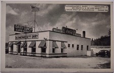 Vintage Blennerhassett Dairy Rockland Ohio Postcard Coca Cola Sign picture