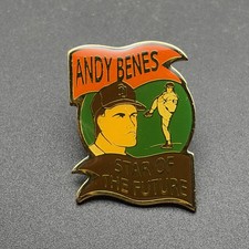 MLB Baseball San Diego Padres Andy Benes Star Of The Future Lapel Hat Pin picture
