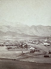 RARE 1880 Colorado Springs Colorado Stereoview B.H. Gurnsey Rocky Mountain Views picture