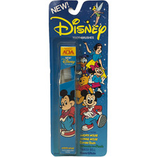 VTG NIP Disney Mickey Mouse Kids Toothbrush Sealed Dist by Lever Bros Co  picture