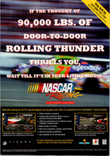 NASCAR Racing PlayStation Game Ad Sierra Papyrus 1996 Vintage Print Ad Poster picture