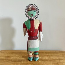 Vintage Hopi Sunface Kachina Doll Cottonwood Native American Southwest Folk Art picture