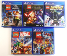 LEGO Jurassic World Star Wars Batman Marvel (Sony PlayStation 4) PS4 Lot 5 Games picture