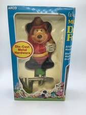 Vintage Mickey Mouse Fireman Arco & Walt Disney Outdoor Drinking Water Fountain picture