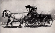 Vintage Standard Oil Wagon Horse Drawn Tanker Pioneer Village Postcard picture