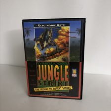 Jungle Strike (Sega Genesis, 1993) No Manual Tested picture