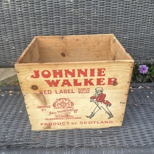 Johnnie Walker, Red Label, Scotch Whisky Wood Crate, Scotland picture