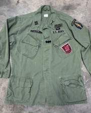 ​Vintage Vietnam War OG 107 Special Forces Airborne Jungle Jacket Medium Regular picture