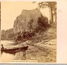 OREGON, View On The Columbia River--Stereoview C21 picture