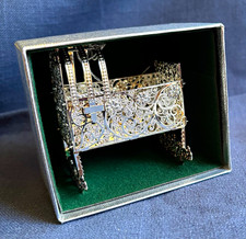The Metropolitan Museum of Art Bavarian Filigree Sleigh Ornament Silver Metal picture