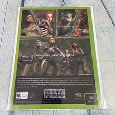 2003 Brute Force XBOX Video Game Vtg Print Ad/Poster Pinup Promo Art Magazine Pg picture