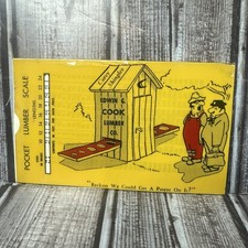 Vtg Edwin G. Cook Lumber Co. Pocket Lumber Scale Cincinnati, OH McLaren & Hosea picture