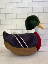 Corduroy Mallard Vintage Ducks And Company Fabric Duck Decoy 12” Weighted picture