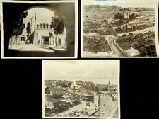 THREE 1927 JERUSALEM EARTHQUAKE NEWSREEL PHOTOS - E17-G picture