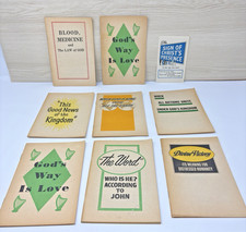 9 Vintage Watchtower Pamphlet Lot 50's, 60's, 70's IBSA picture