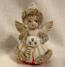 Vintage Ceramic Holt Howard Angel Pepper Shaker Spaghetti  Wing As Is Christmas picture