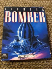 FIGHTER BOMBER AMIGA GAME W/ BOX + PAPERS CLASSIC COMPUTER SEE PICS picture