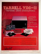 Tarbell VDS-II Vertical Disk Subsystem 1980 Print Advertisement 8x11 picture