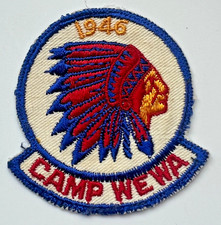 1946 Camp Wewa Patch Florida Boy Scouts of America BSA Tipisa 326 picture