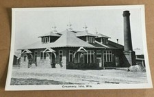 VINTAGE UNUSED POSTCARD - CREAMERY, IOLA, WISCONSIN picture