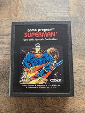 DC Comics SUPERMAN CX2631 (Atari 2600 1979) Video Game Cartridge Only Arcade picture