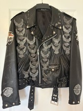 Vintage 1970s/80s Harley Davidson Leather Biker Jacket Custom