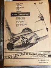 Original 1955 Flight Handbook for T-33A / TV-2 picture