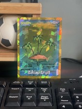 2025 Topps Chrome SpongeBob SquarePants Sapphire Gold #157 Bikini Atoll # /50 picture