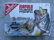 Nintendo Wii Rapala Pro Bass Game And Fishing Rod Box Sealed picture