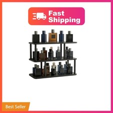 Dvzodlxn 16 Inch 3 Tier Cologne Organizer Plastic Wood picture