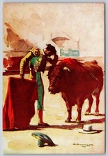 ARRUZA El Telefono Matador Bullfighting A Navarro Postcard BB561 picture