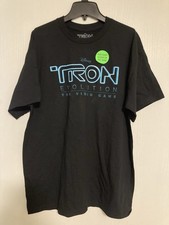 RARE💎Disney Tron Legacy Evolution Video Game 2010 T-Shirt Promotional LARGE picture
