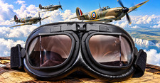 ROYAL AIR FORCE MKVIII FLYING GOGGLES picture